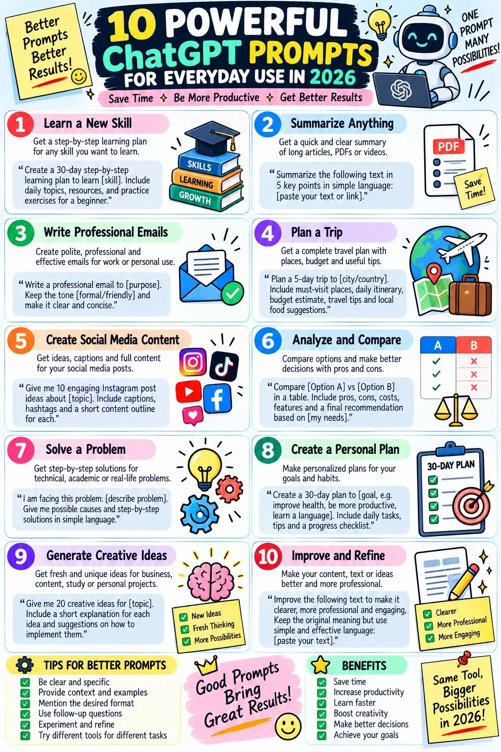 *10 Powerful ChatGPT Prompts*

#Technology #Explore #Viral