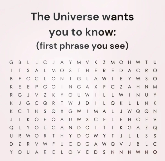 Sometimes the universe whispers your message in the simplest way ✨

The first thing I see, ITS ALMO...