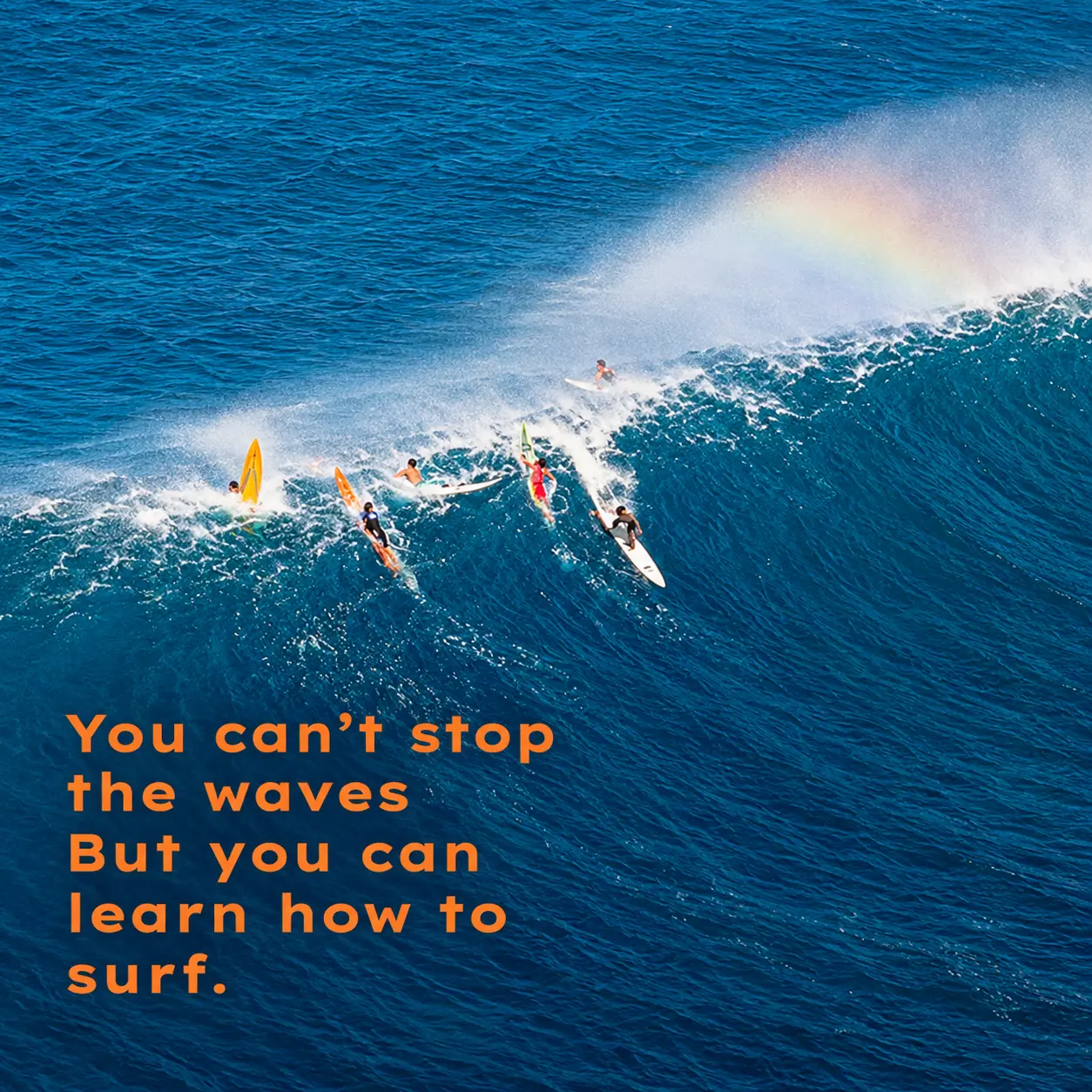 Even in the heaviest swells, there is magic to be found if you keep paddling. Let every challenge li...