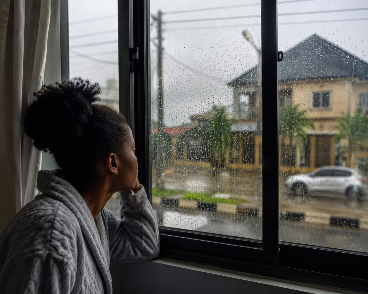 This rain no get respect at all 😂🌧️
You can dress up nicely, spray perfume, arrange your hair…
the...