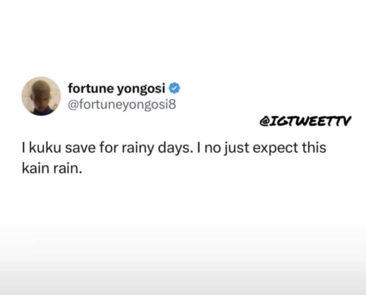 The rain is just too much for my savings ni๐ค๐
#LekeeLekee
#Trending
#abby