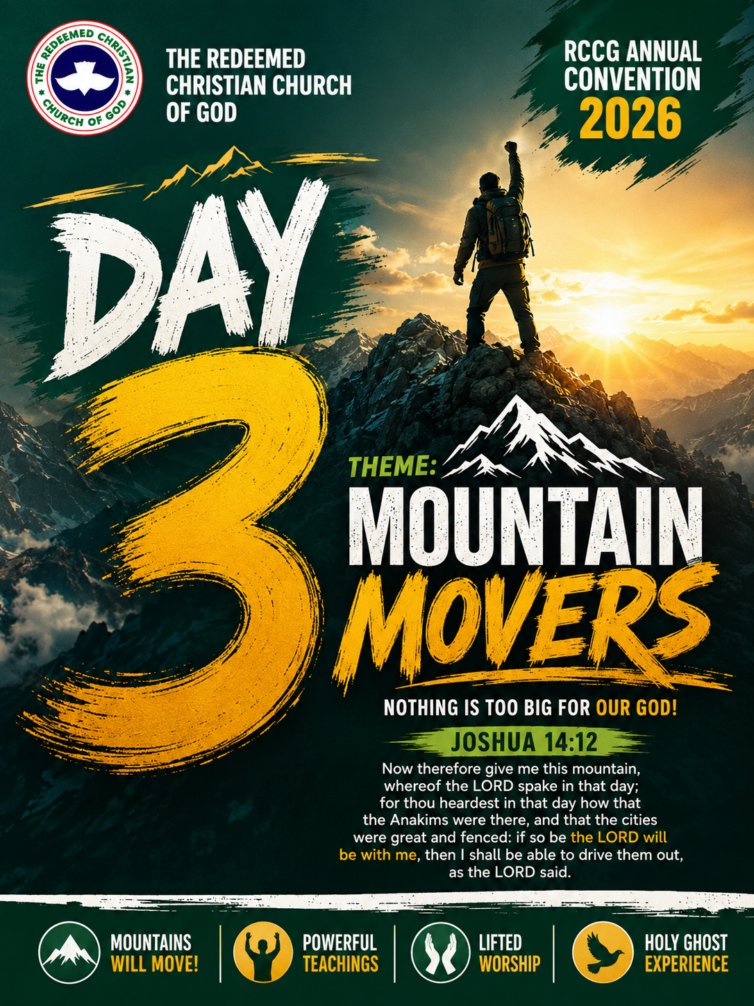 DAY 3 – MOUNTAIN MOVERS ⛰️🔥
Don’t stop expecting. The God who began a good work is still at work.
E...