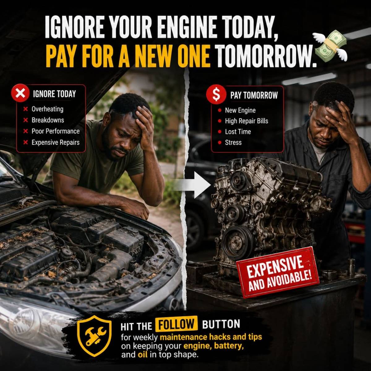 Engine oil is like blood for your car. It keeps the moving parts inside the engine slippery so they...