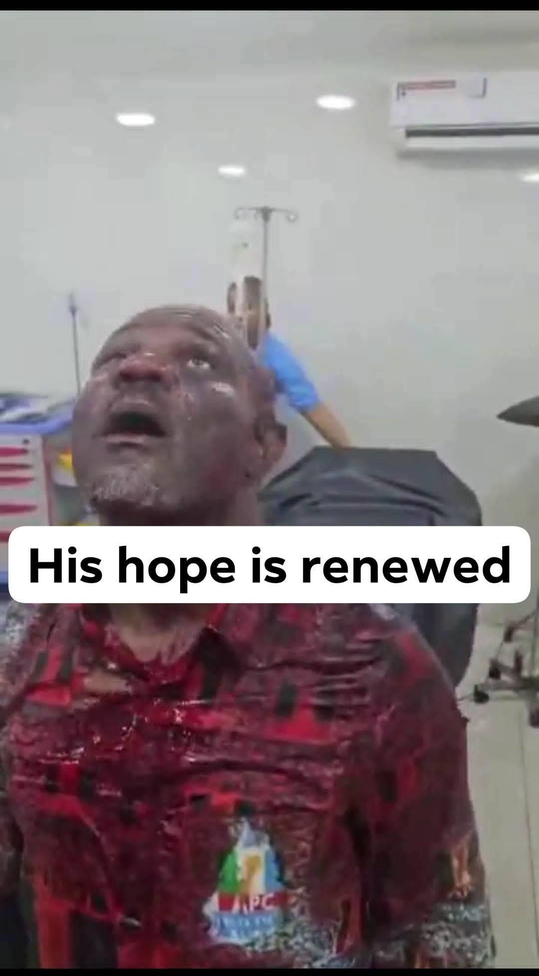 His hope is renewed 🤣
