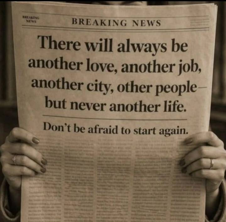 Be courageous!