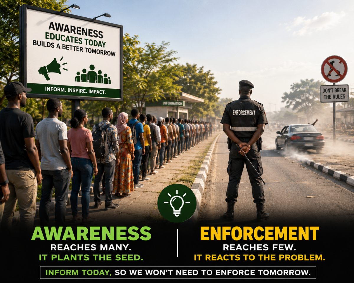 I have learned that awareness is easier to spread than enforcement.