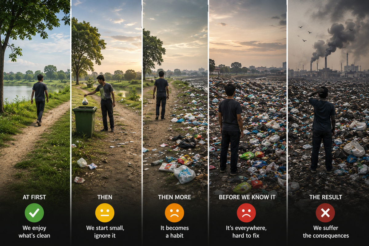 We don't inherit dirty environments. We gradually create them.