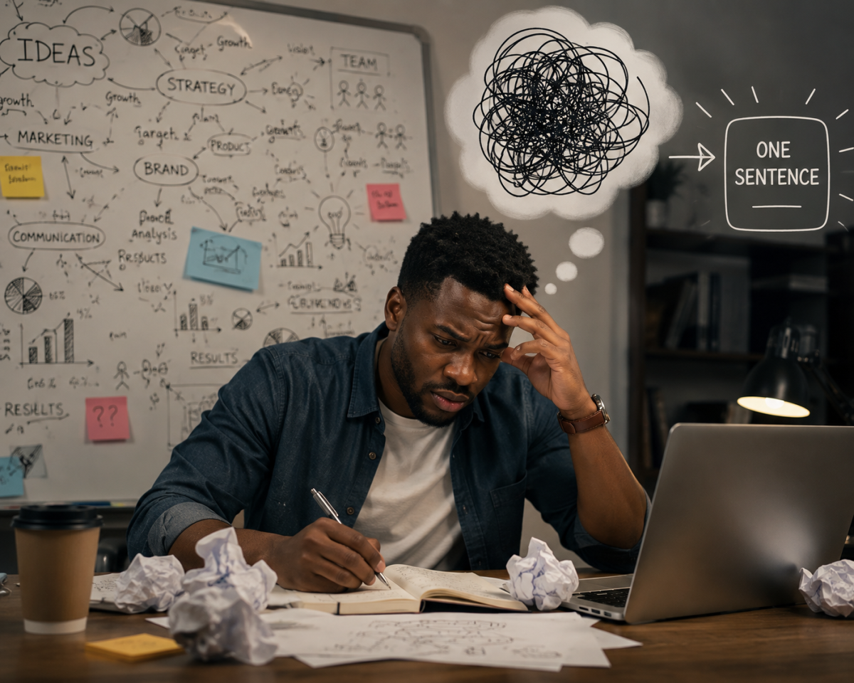 You can be incredible at what you do and still struggle to explain it in one sentence.