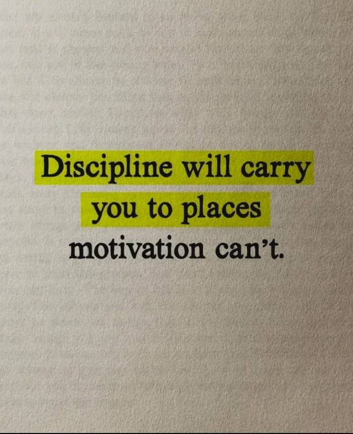 Do you know that Discipline.....
