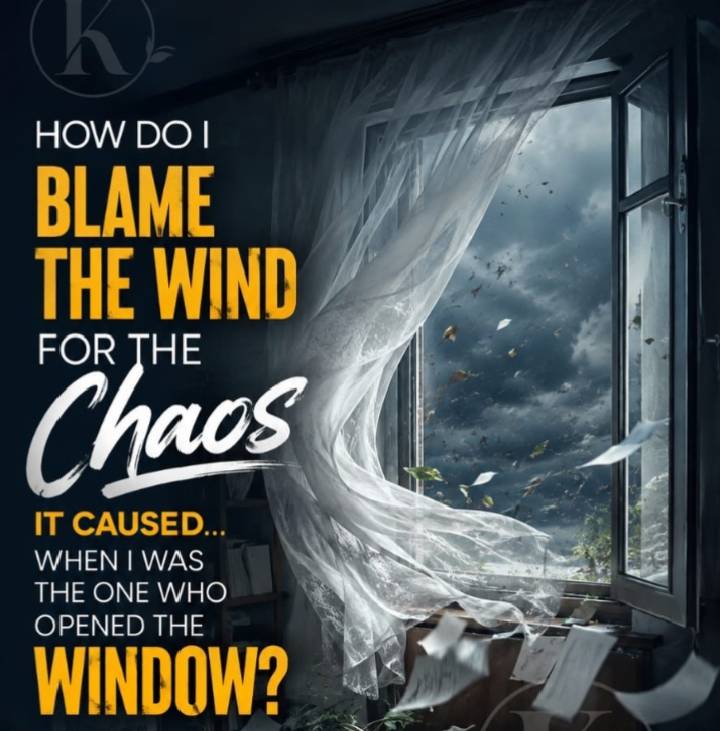 Sometimes, the consequences we complain about begin with the choices we made.
Sure you agree?