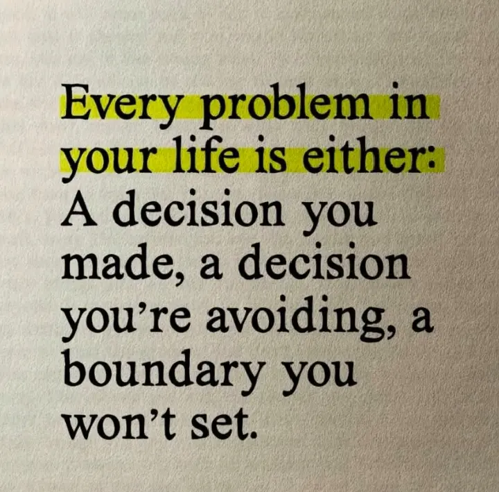 Sometimes, peace begins when we take responsibility, make that tough decision, or learn to say no.