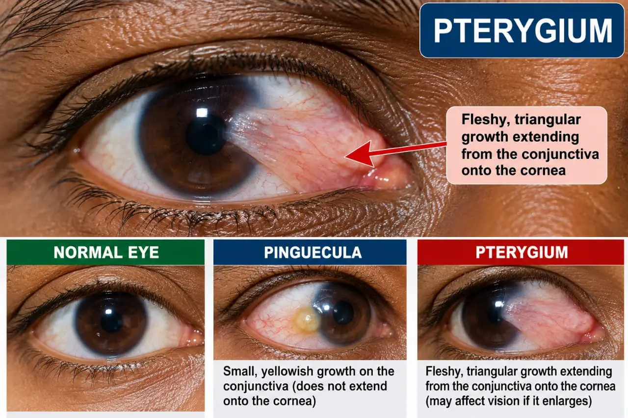 ๐๏ธ PTERYGIUM: THAT FLESHY GROWTH IN THE EYE YOU SHOULD NEVER IGNORE!
What Everyone Should Know Abou...