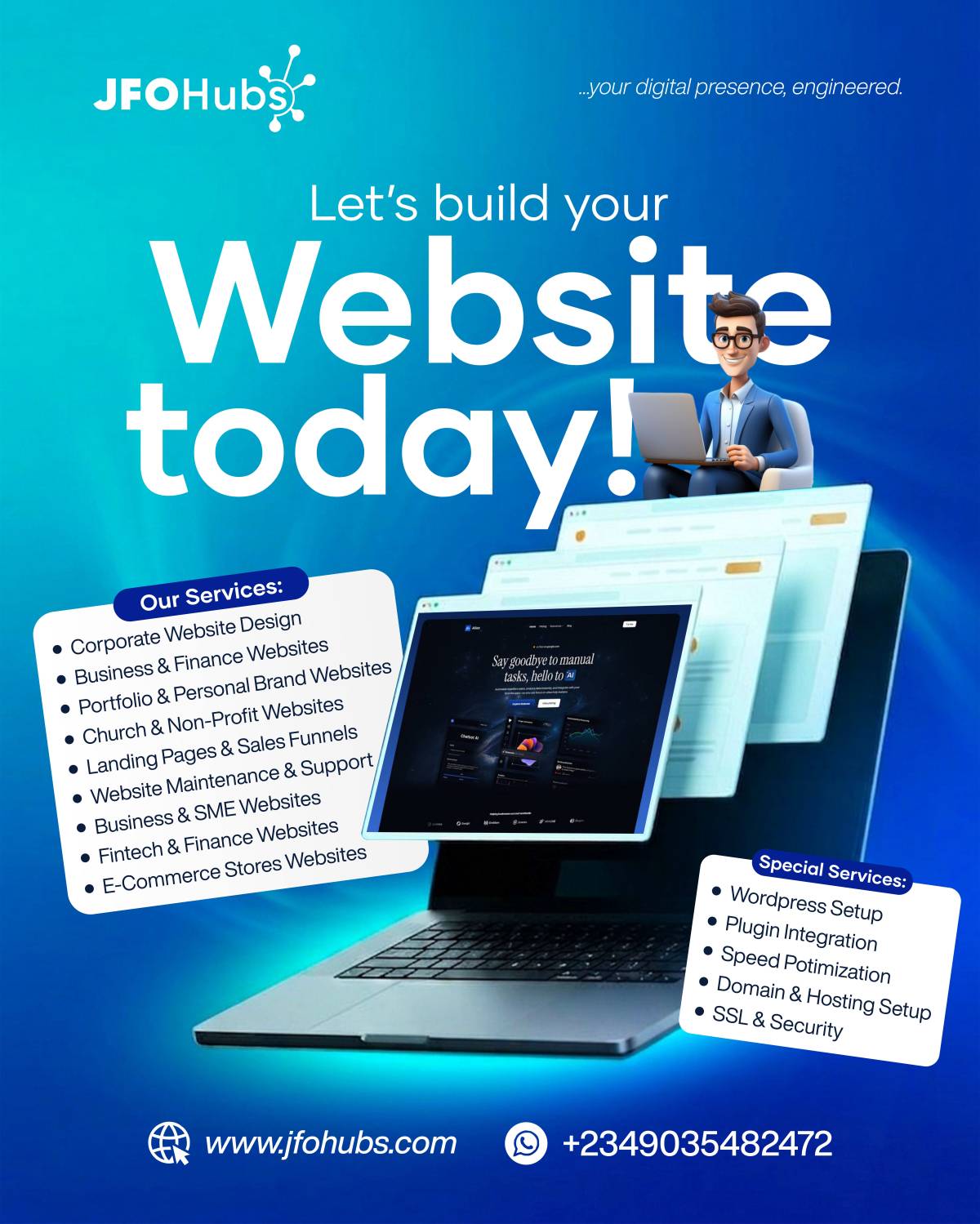 Don't wait for your competition to overtake you. Let's launch your premium digital platform today....