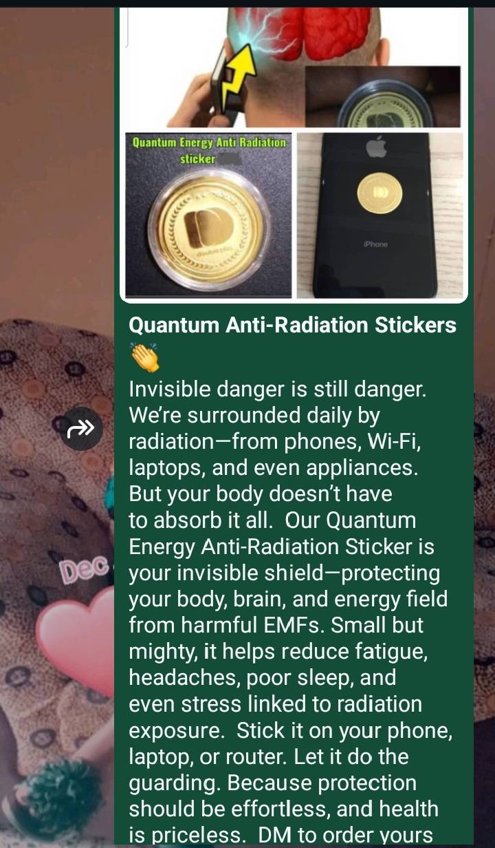 Quantum Anti-Radiation Sticker
#LekeeLekee 
#Trending 
#Viral