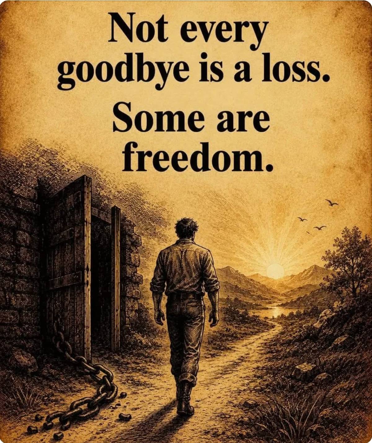 So true, some goodbye are necessary for our own peace and self respect. The good buy may hurt but s...