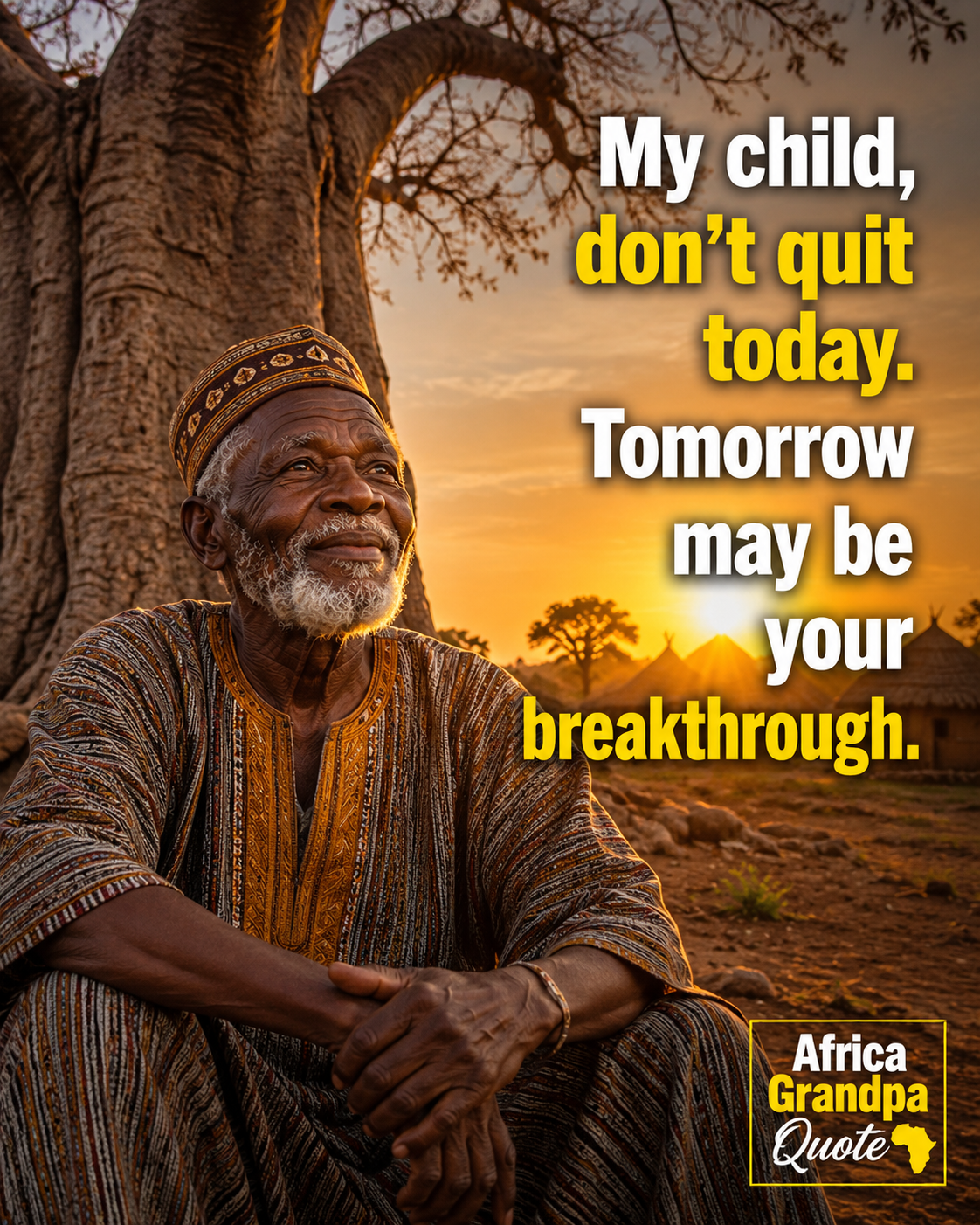 Don't give up today. Your breakthrough could be closer than you think. Every new sunrise is another...