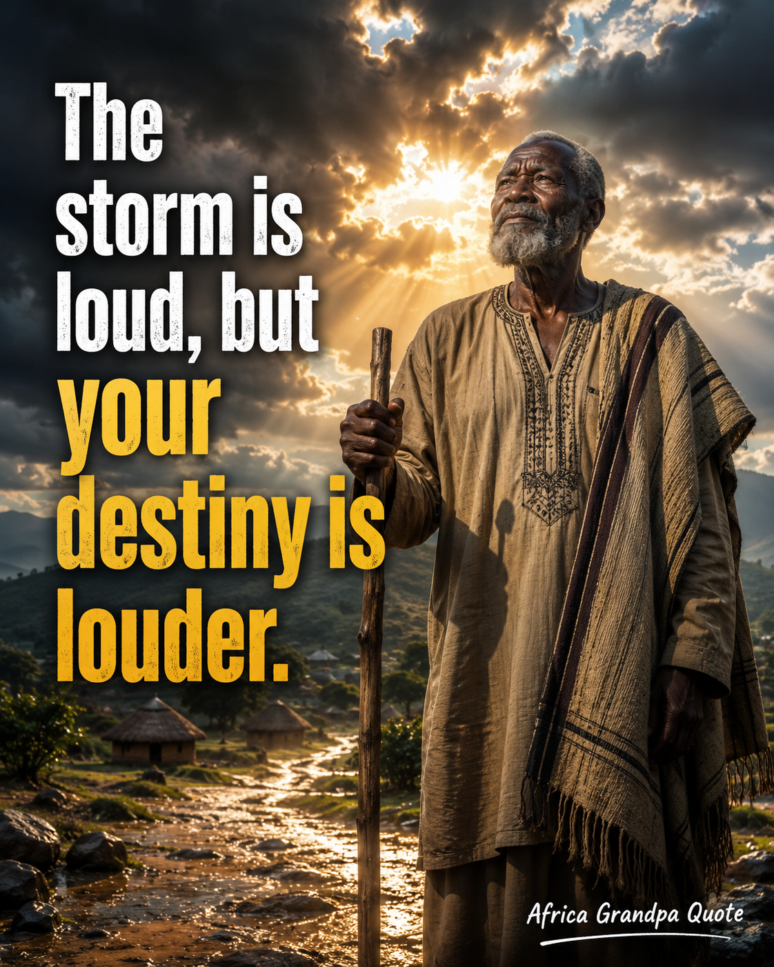 ๐ง๏ธ Every storm has an end, and every challenge carries the seed of a greater destiny. Keep believing...