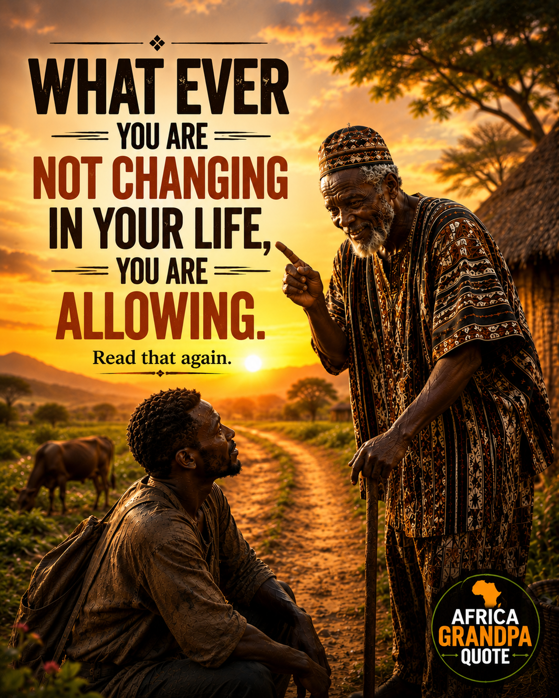 Change begins the moment you stop accepting what is holding you back. Read it again—and take the fir...