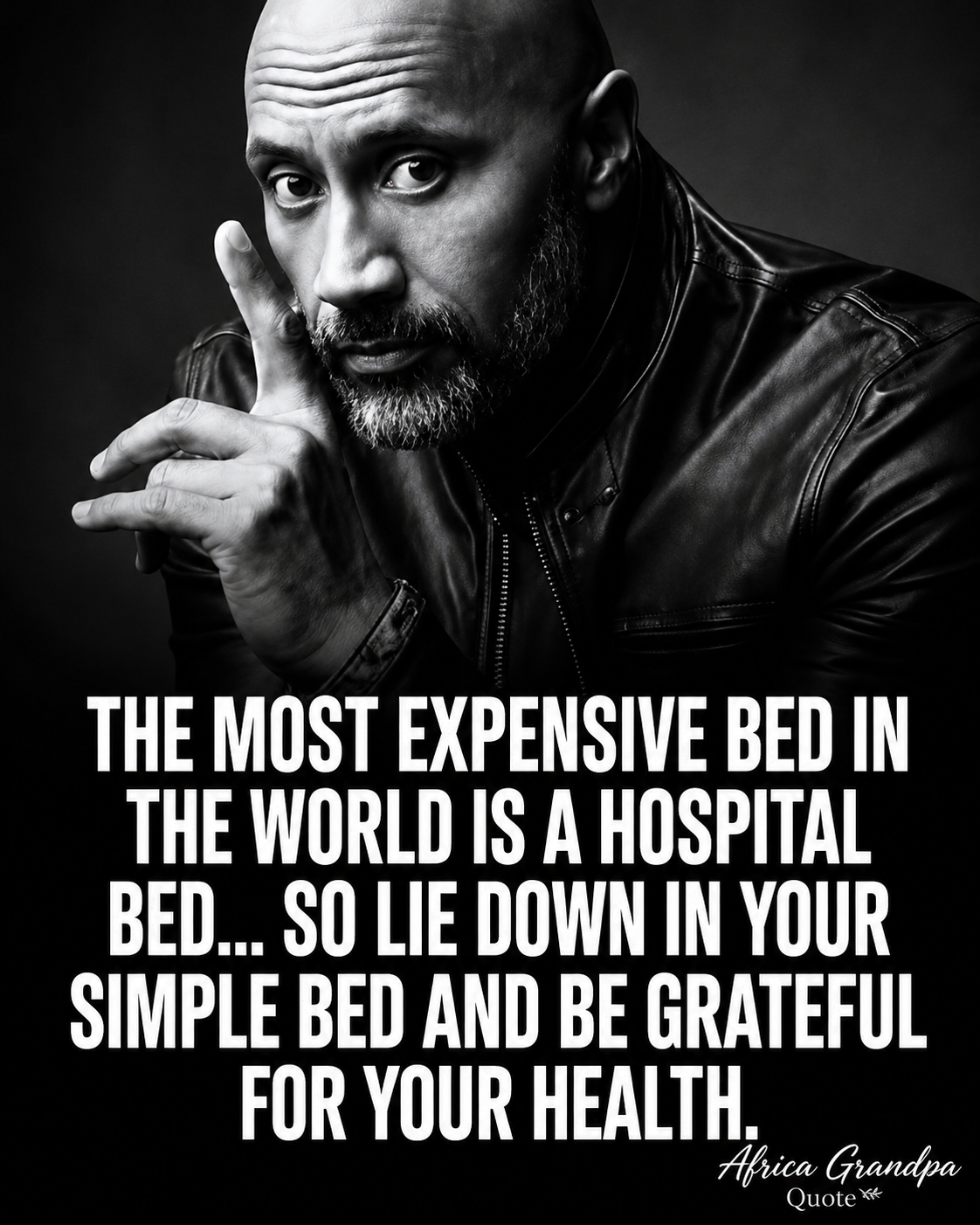 Good health is a blessing that money cannot replace. Be thankful for every peaceful night in your ow...