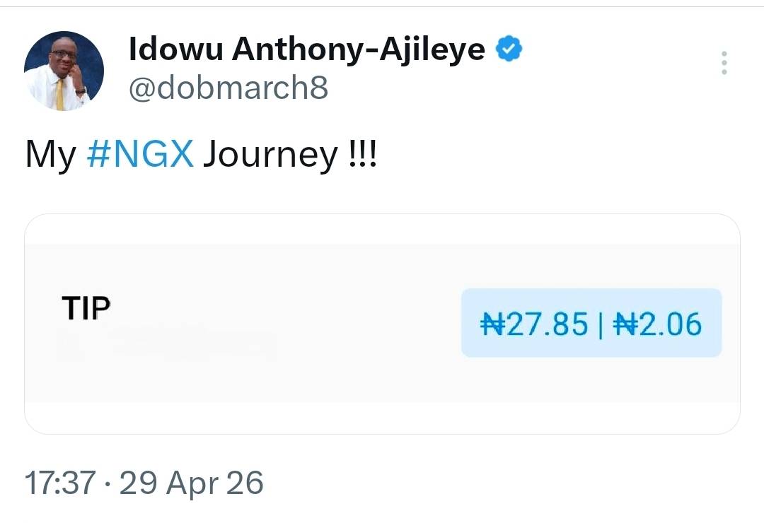 https://x.com/i/status/2049528634990268868
#NGX