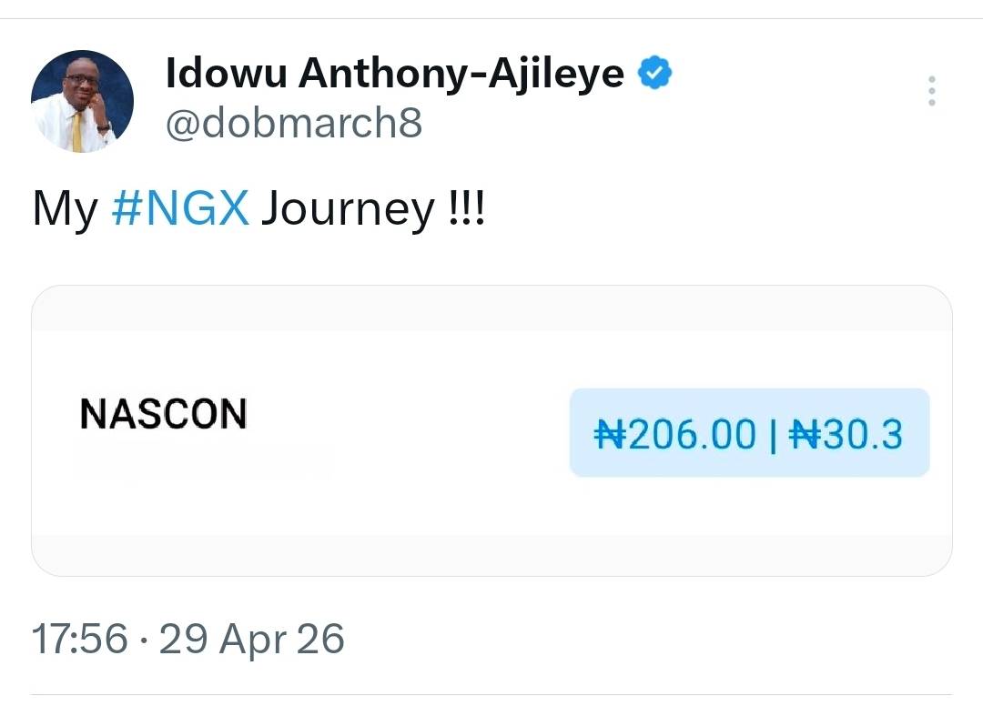 https://x.com/i/status/2049533345550266810
#NGX