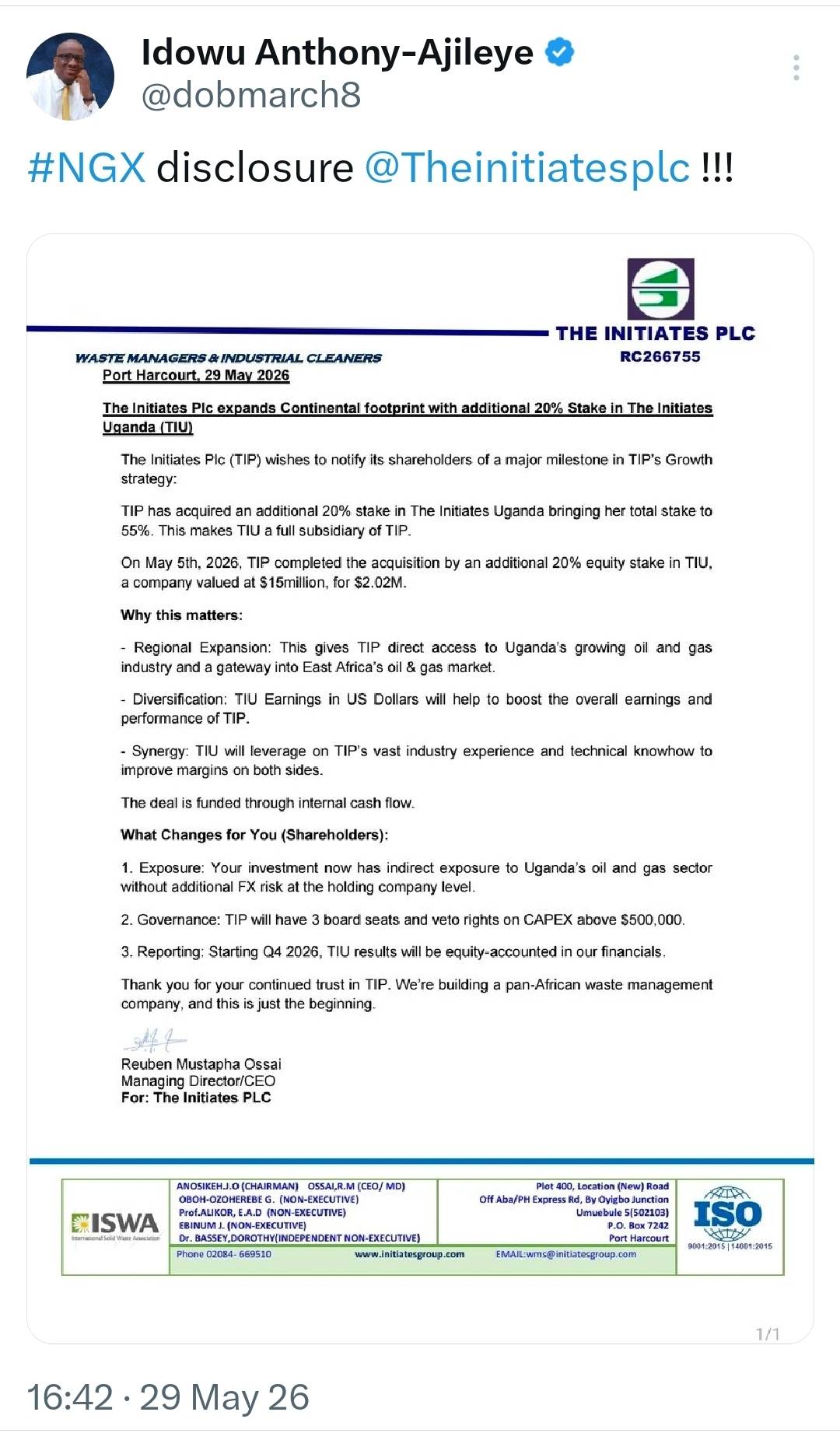 https://x.com/i/status/2060386300272816247
#NGX