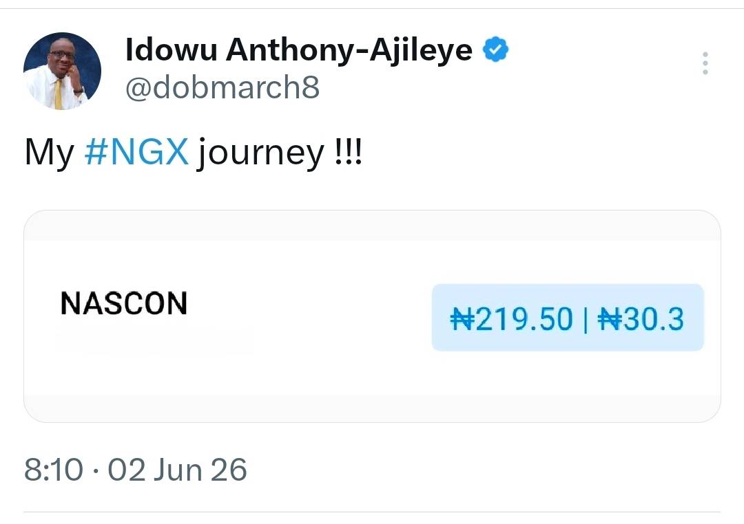 https://x.com/i/status/2061706932059050253
#NGX