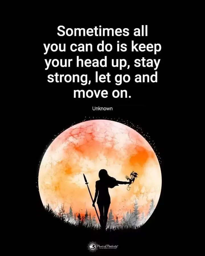 Don't put a Question mark where there should be a Period. When something is over, MOVE ON to the nex...