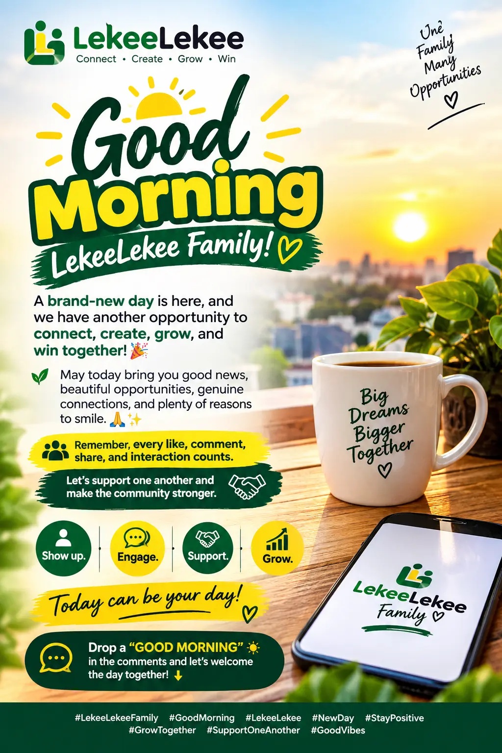 π GOOD MORNING, LEKEELEKEE FAMILY! π
A brand-new day is here, and we have another opportunity to...