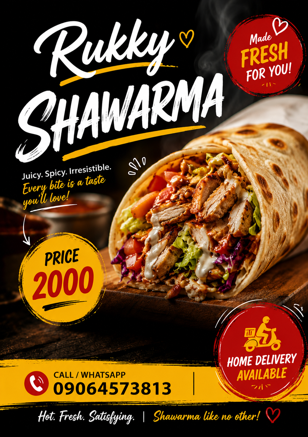 Home Delivery around Lagos
Call/WhatsApp 09064573813