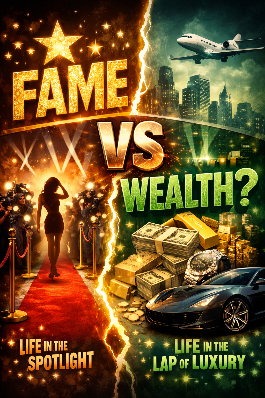 Fame or Fortune?
Would you rather have the world know your name or live quietly with endless wealt...