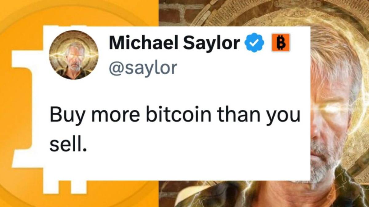 Saylor : Never to sell $BTC, to “Buy more Bitcoin than you sell.”
#news #meme