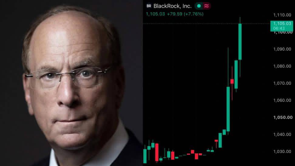 BREAKING: BlackRock (BLK) shares jump 8% after the world’s largest asset manager reported a Q2 earni...