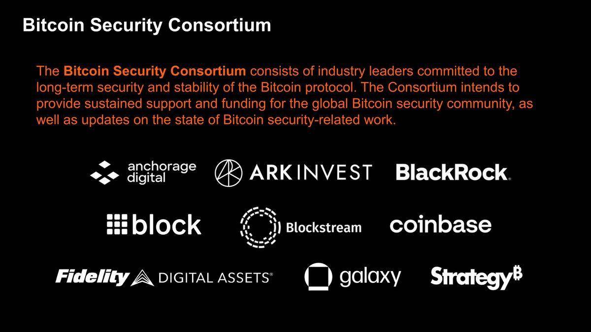 ๐ฅ JUST IN: Strategy launches the Bitcoin Security Consortium, pledging $15M over three years to add...