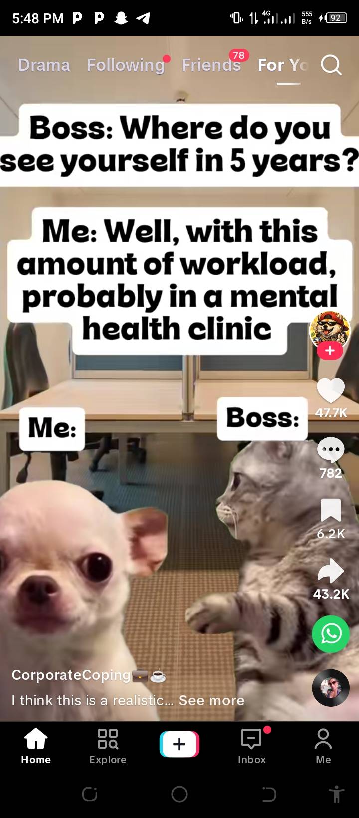 When the boss ask me when I will see my self in the next 6 months