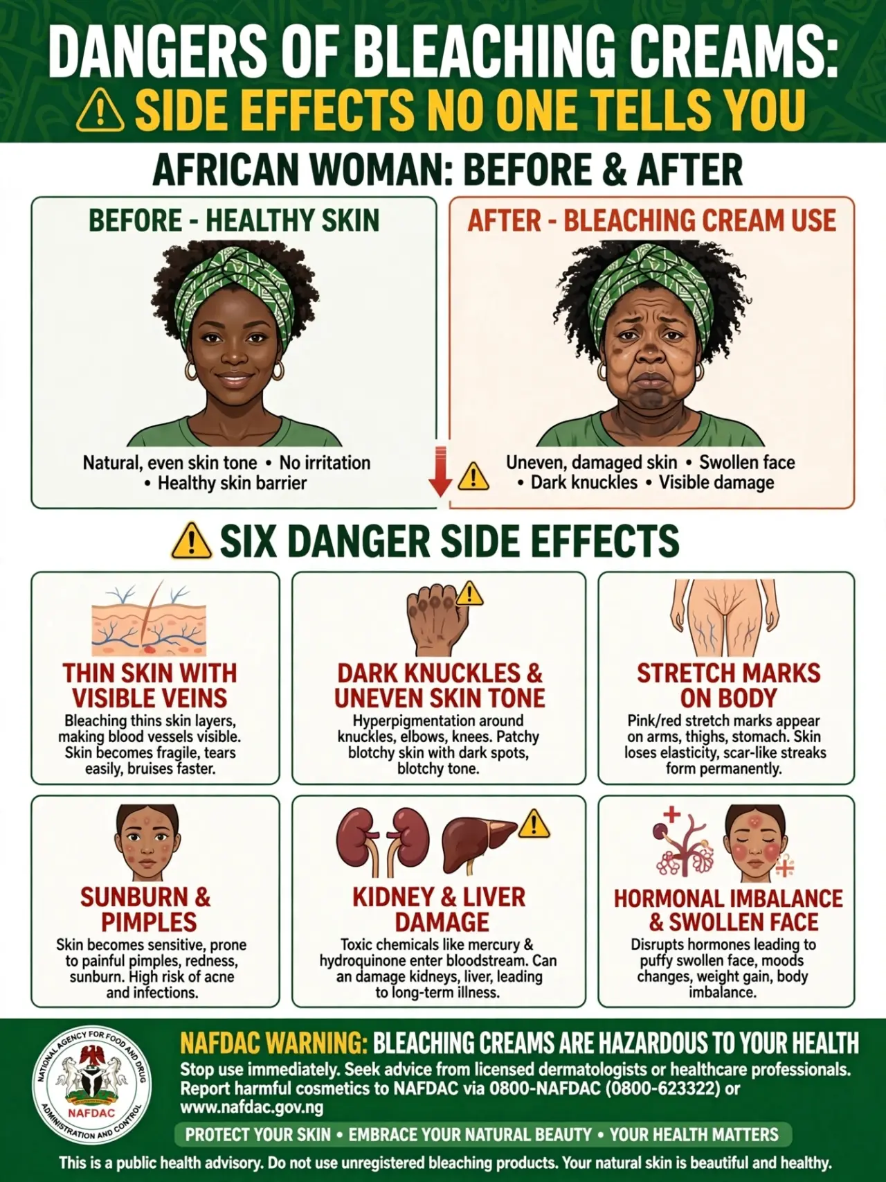 > ⚠️ THAT "7 DAYS WHITE" CREAM — SEE WETIN E DEY DO FOR BODY 😳
>
> My sisters, no be hate — na trut...