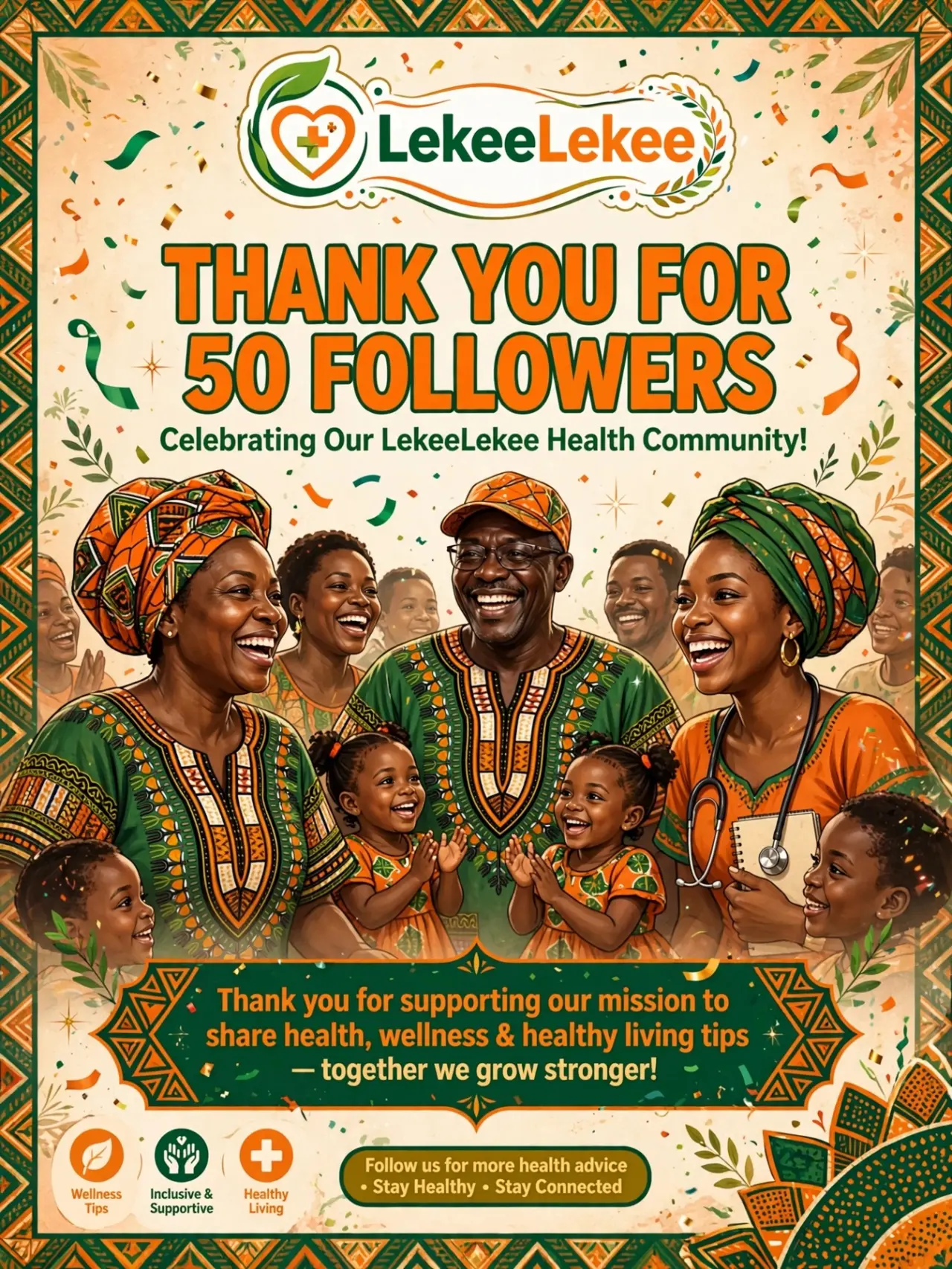 > ๐ 50 FOLLOWERS! THANK YOU LEKEELEKEE FAMILY! ๐โค๏ธ
>
> From 1 to 50 โ na una make am happen!
> Tha...