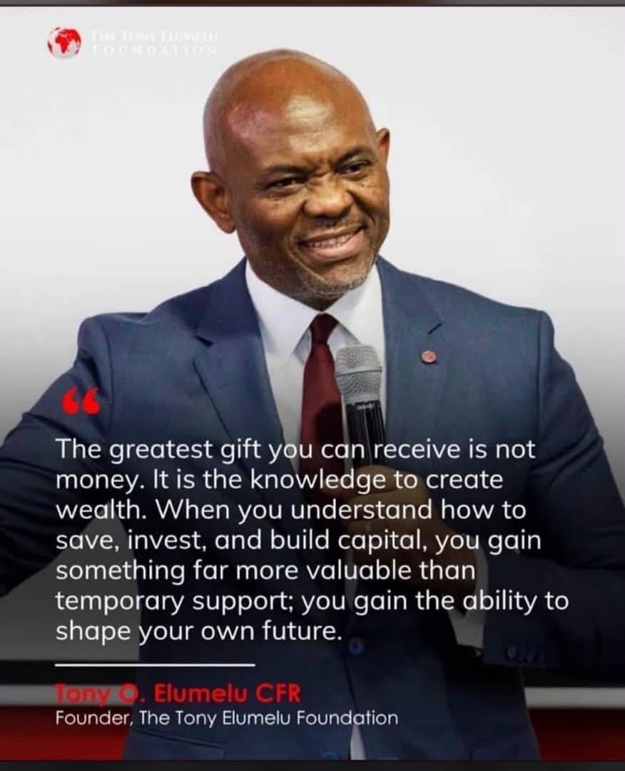 The Knowledge to create wealth is the best gift one can get..