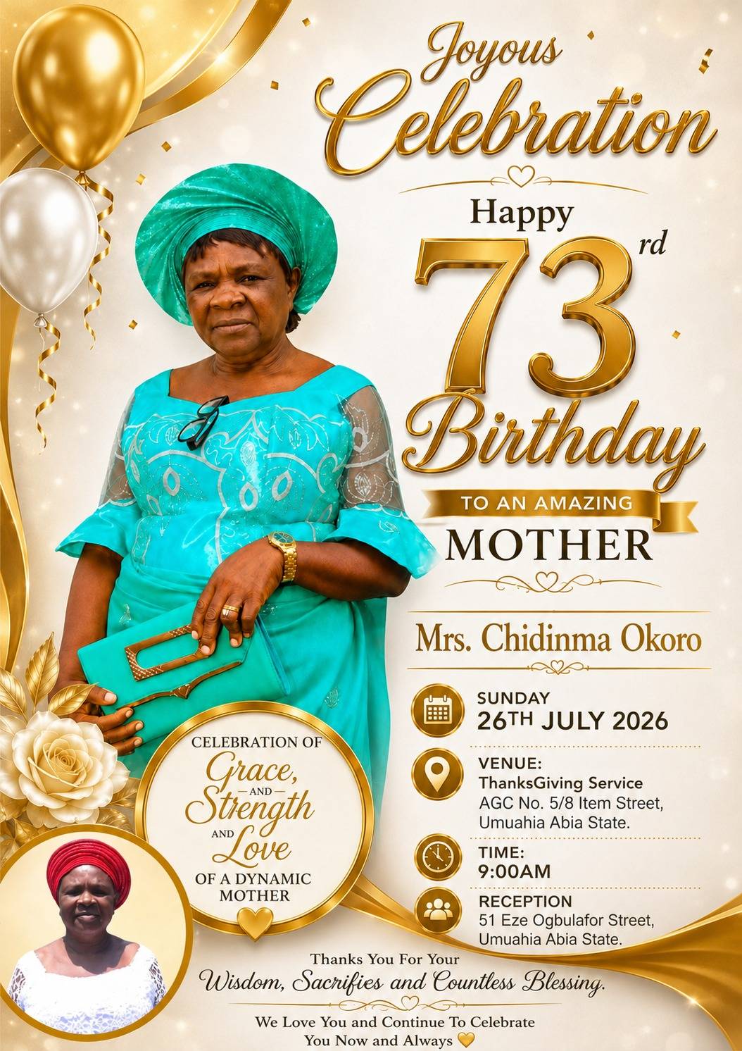 Happy birthday ๐ ma'am..
More years and more of God's blessings,Amen ๐๐