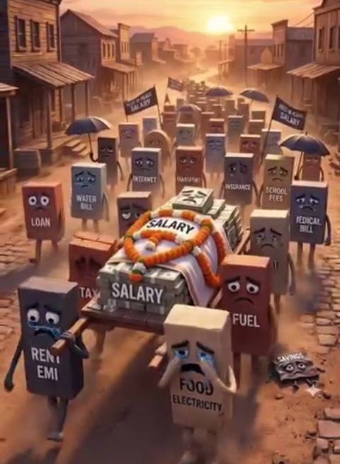 When the hard-earned monthly paycheck (salary) arrives,all the bills instantly show up to carry it a...