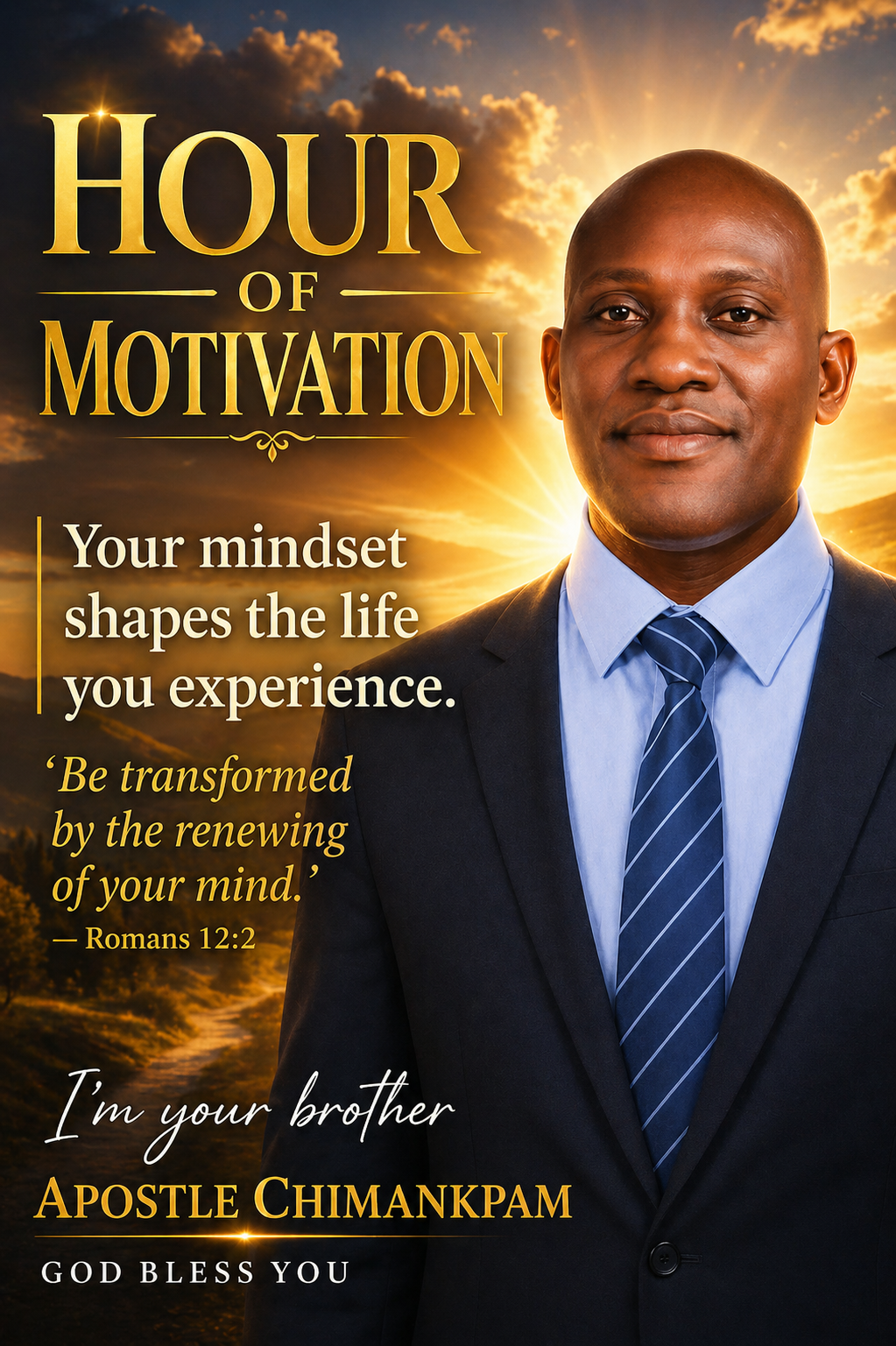 HOUR OF MOTIVATIONA
Your mindset shapes the life you experience.
What you think consistently will...