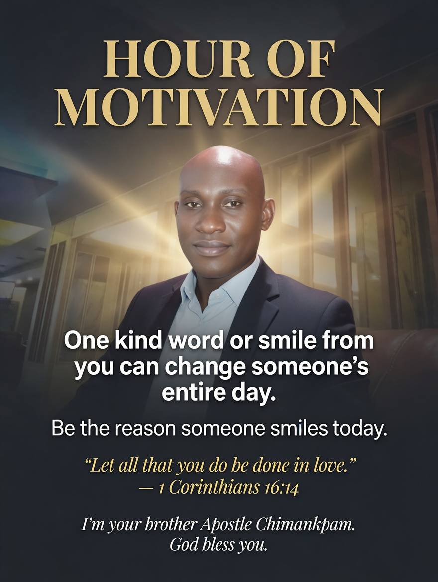 HOUR OF MOTIVATION
One kind word or smile from you can change someone’s entire day.
Never underest...