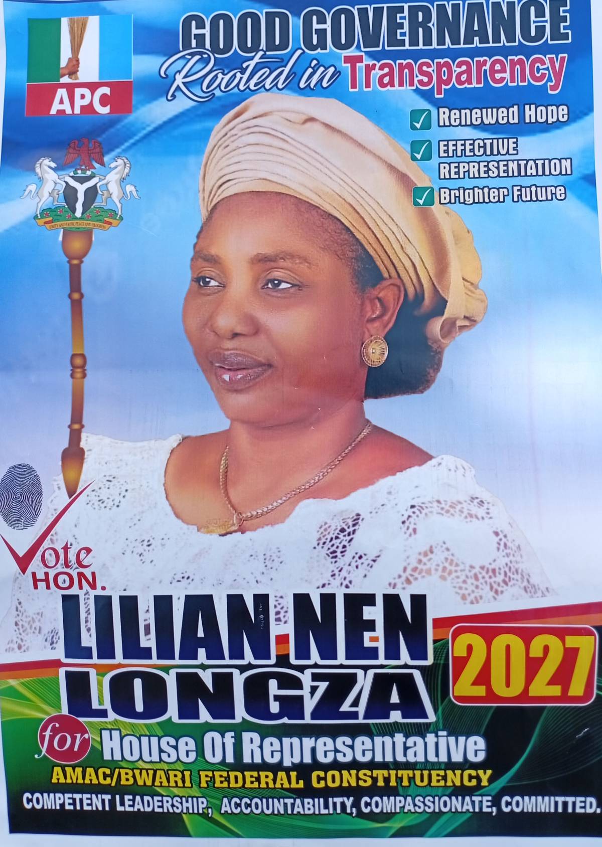 Let's support our sister in the up coming Election 2027