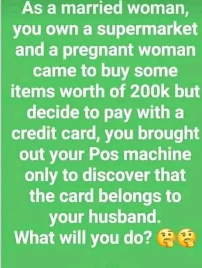 Let's hear your view on this case. Whahala oooo....