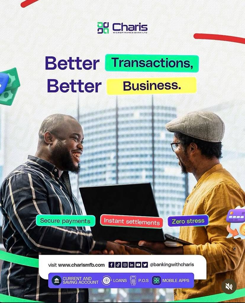 Better transactions, better savings, better business with Charis, everything just works smarter & be...