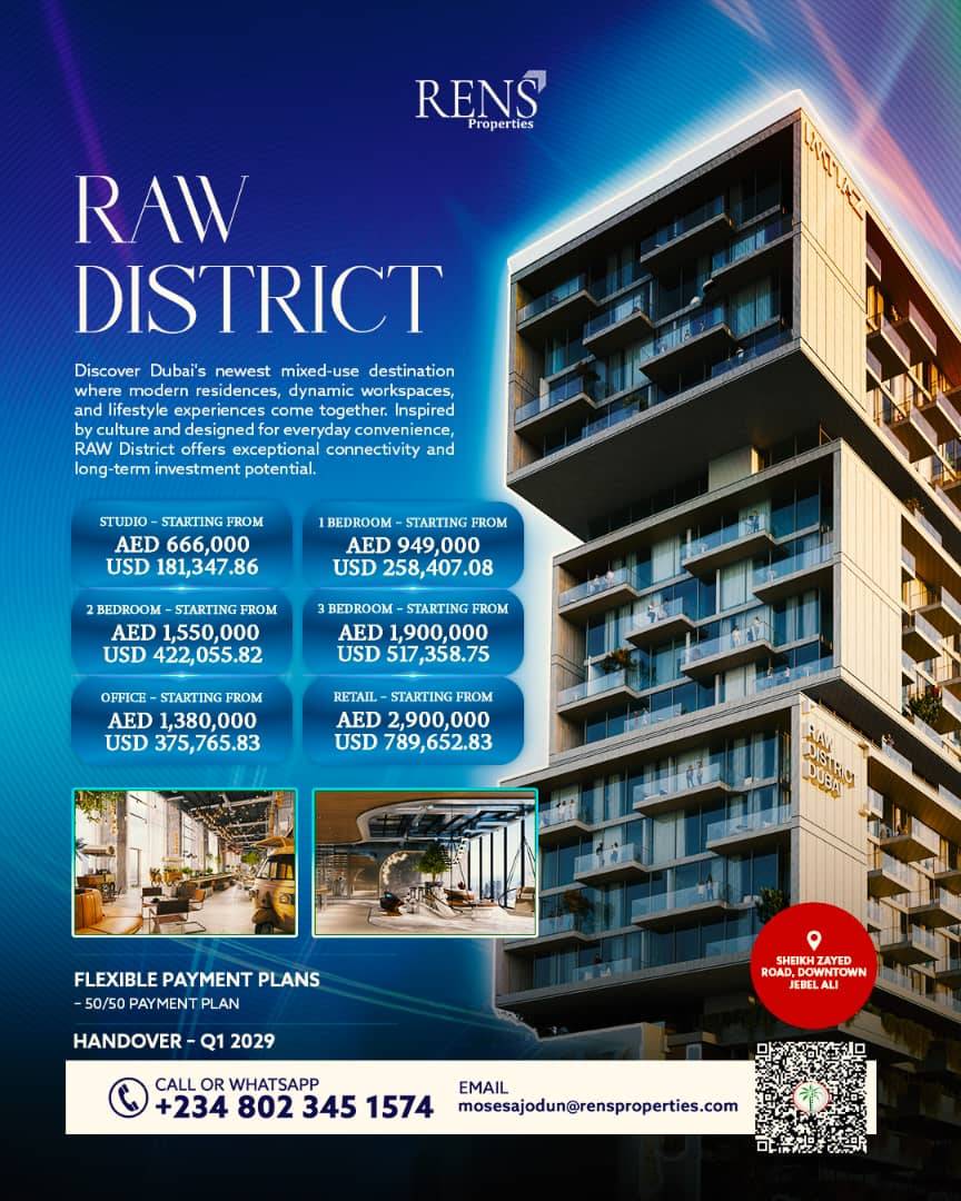 *Dubai Real Estates Brokers*
Moses Ajodun Sell Dubai Investment Real Estates @RensProperties Dubai...