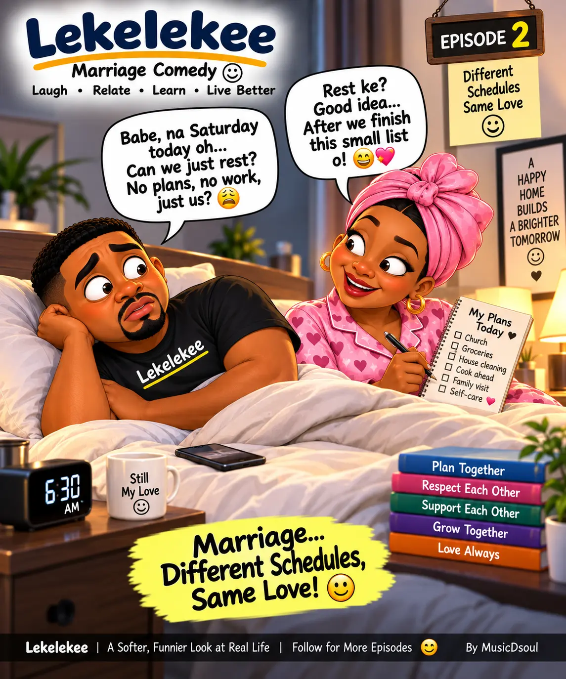 LEKELEKEE MARRIAGE COMEDY β EPISODE 2
SATURDAY REST OR SATURDAY WORK? π
Husband: βBabe, na Saturd...