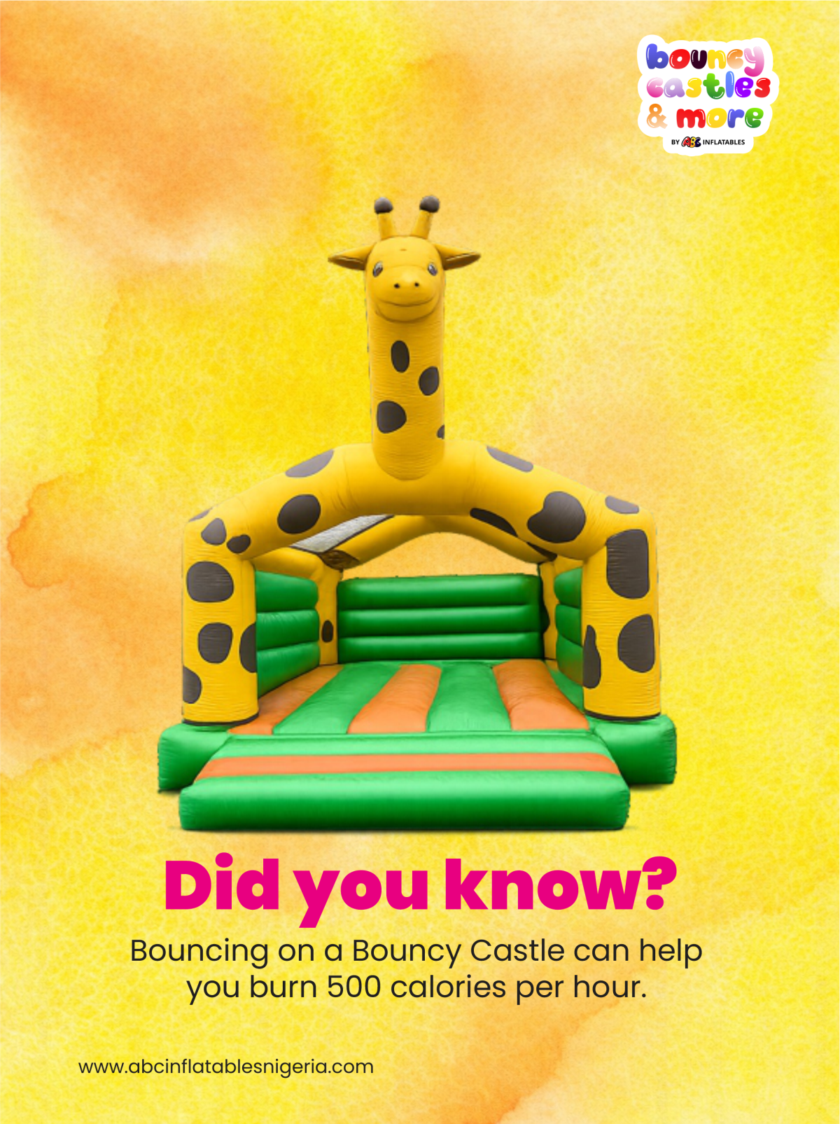 Bouncing castles isn't just fun, it is healthy too. Bounce and burn calories. #bouncycastlehire #ki...