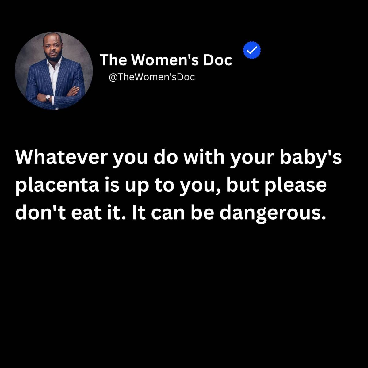 Na wow ooo this is seriously serious so people do eat placenta