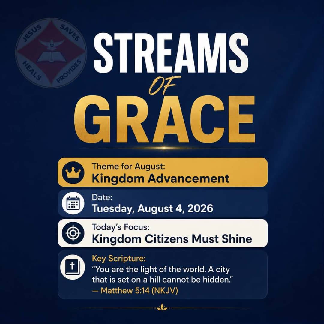 Today's Devotional 
Streams of Grace